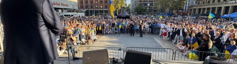 Köln setzt Zeichen zum 35. Unabhängigkeitstag der Ukraine 