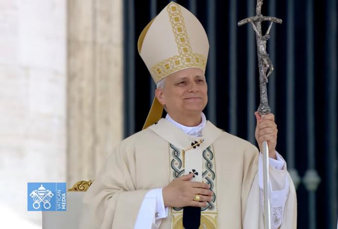Papst Leo XIV. bei seiner Amtseinführung. Foto: Screenshot von Vatican News/Vatican Media