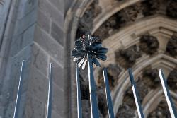 Detail des neuen Gitters am Kölner Dom. Foto: © J. Rumbach / Hohe Domkirche Köln / Dombauhütte