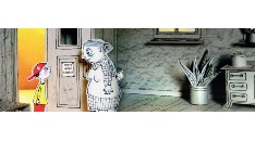 Bilderbuchausstellung mit Begleitprogramm zu Antje Damms Buch „Der Besuch“ in St. Engelbert 