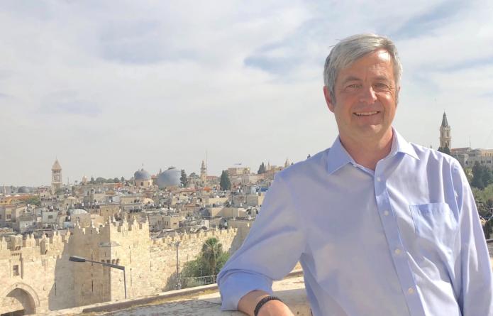 Pfarrer Stephan Wahl in Jerusalem. Foto: PR
