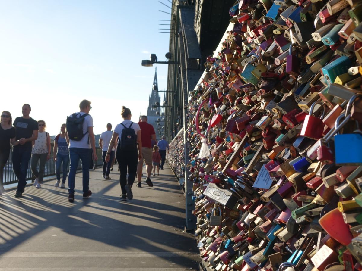 Liebesschlösser auf der Hohenzollernbrücke