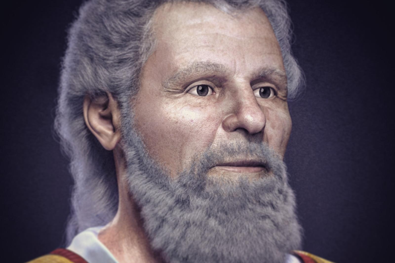 Im Februar 2017 wurde das Gesicht des heiligen Valentin anhand des Schädels aus der Kirche Santa Maria in Cosmedin in Rom vom 3D-Designer Cicero Moraes rekonstruiert. Foto: © Cicero Morales [CC BY-SA 4.0]