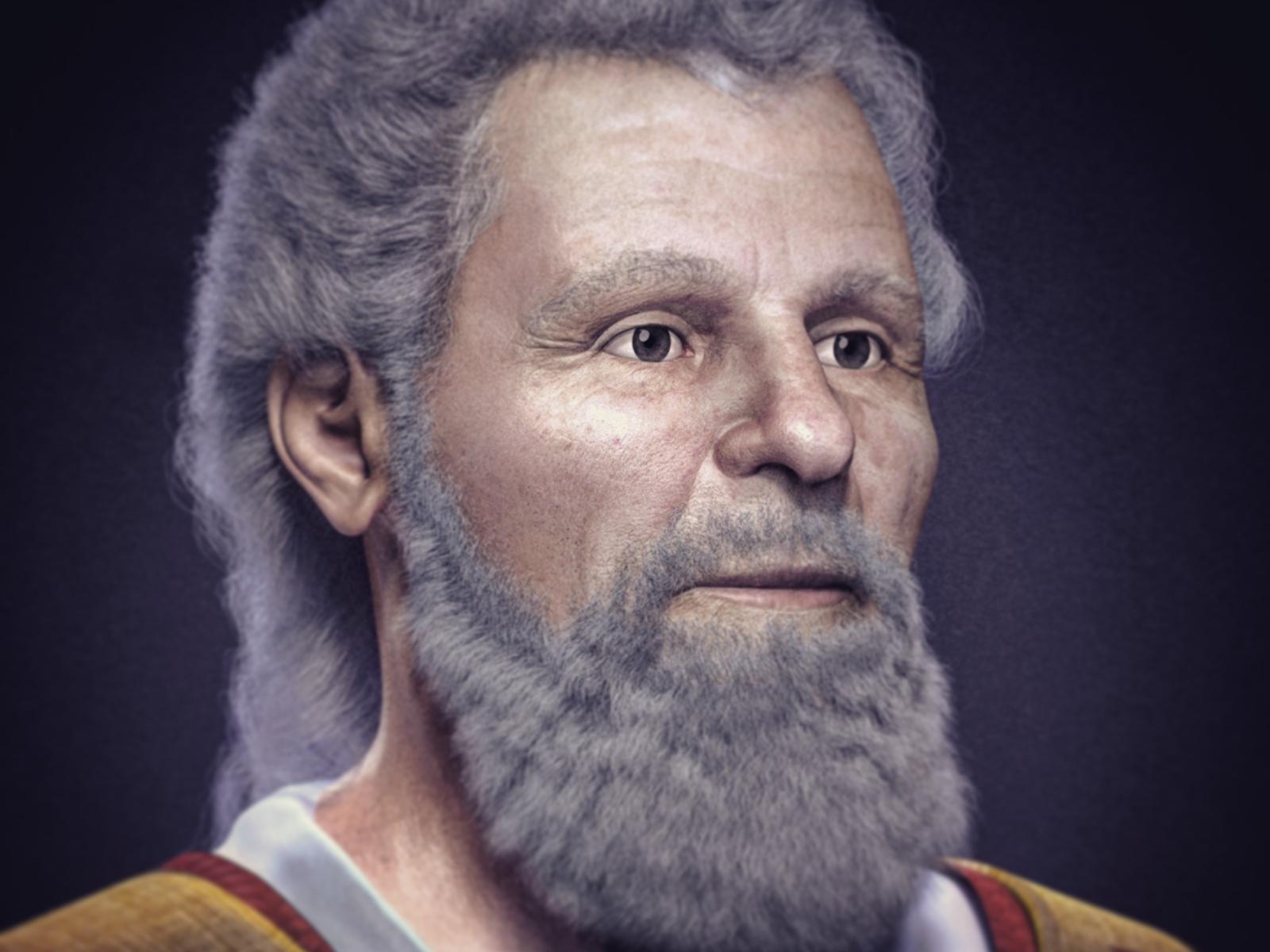 Im Februar 2017 wurde das Gesicht des heiligen Valentin anhand des Schädels aus der Kirche Santa Maria in Cosmedin in Rom vom 3D-Designer Cicero Moraes rekonstruiert. Foto: © Cicero Morales [CC BY-SA 4.0]
